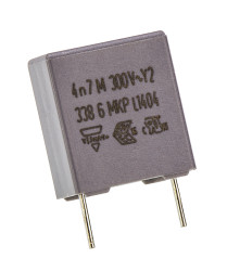 Kondensator foliowy 4.7nF 300V ac Vishay Polipropylenowe rozstaw: 7.5mm THT ±20