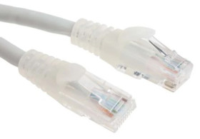 Kabel kategorii 6, Szary, Wtyk RJ45/męski RJ45dł.: 10m, mat. koszulki: LSZH