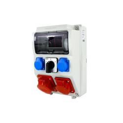 Rozdzielnica siłowa n/t 1x16A 5P 1x32A 5P 2x230V L-0-P 9-mod. NBOX-9M.3 3691654 Next