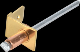 387811.60 Flat connector, 1-pin, blind rivet technology