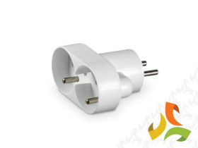 Rozgałęźnik 2x2P+Z "złodziejka" 16A max 250V biały R-270 ABEX