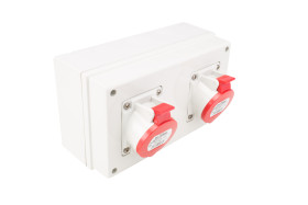 16A Gniazdo 346 → 415 V. Scame Czerwony Montaż powierzchniowy IP44