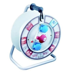 Rozgałęźnik na bębnie fi340 2xGS 16A 1x16A/5P 400V IP44 wyłącznik termiczny B.1110-340RT