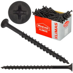 Wkręty do mocowania płyt karton gips do podłoża drewnianego 4,2x70 Wkręt-met /250szt./