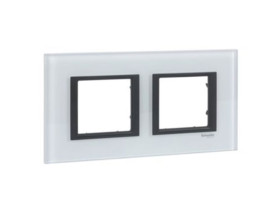 UNICA CLASS Ramka 2 podwójna white glass MGU68.004.7C2 SCHNEIDER ELECTRIC