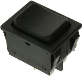 Przełącznik kołyskowy (Wł.)-wył.-(wł.) Nie 6 A DPDT Czarny IP40 Marquardt