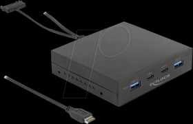 64057 Front panel, 3.5", USB 3.1, 2x Type-A, 2x Type-C