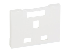 SISETNA LIFE Plakietka gniazda angielskiego z Wyłącznikiem biała 777096 LEGRAND