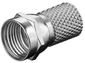 Złącze F skręcane 7,0 mm adapter skręcany z cynku z niklowymi stykami