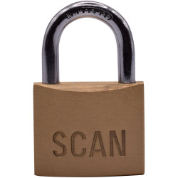 Scan BC0440 Brass Padlock 40mm