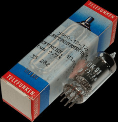 DK91 Electron tube, heptode, miniature, 7-pin