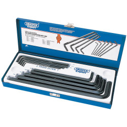 Draper Expert 33895 10 Piece Metric Extra Long Pattern Hexagon Key Set