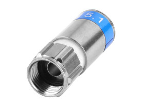 Złącze F kompresyjne Cabelcon F-6-TD 5.1 RG6 (dla żyły 1.13)