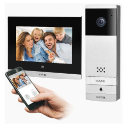 Zestaw VIDEODOMOF.EXTEL bezprz. 7"WiFi EXTEL WAVE bezprzewodowy