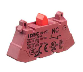 Blok styków Idec HW blokada Blok styków 1NC 24 V, 48 V, 50 V, 110 V, 220 V, 440 V