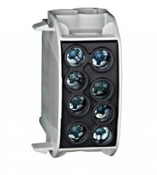 Zacisk rozgałęźny 35 mm², czarny 1-biegunowy