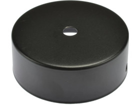 Podsufitka metalowa 1 otwór czarna, fi 80