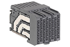 Złącze typu Backplane 1.9mm Pitch 48-pinowe 6-rzędowe Żeński, Przepust Terminal, 750mA Molex