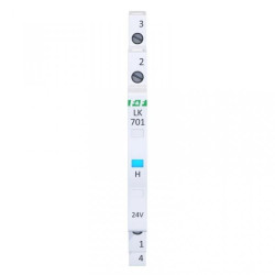 Lampka modułowa 1-fazowa niebieska 12-48V AC/ 12-60V DC 1/2 modułu LK-701B-24