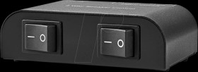 ASWI2602BK Nedis Speaker Control Switchbox | 2 port(s) | Terminal Clamps |