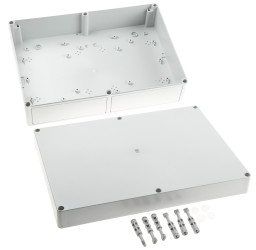 Szafka ścienna rozdzielcza 254 mm 360 mm 111mm Poliwęglan Rittal RAL 7035