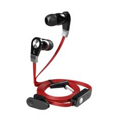 Słuchawki douszne z mikrofonem B-11 czerwone