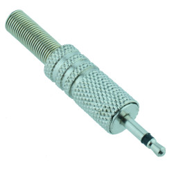2.5mm Mono Metal Audio Plug