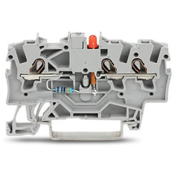 Kostka zaciskowa na szynie DIN WAGO poziomy: 1 22 → 14AWGWciskany zacisk Cage Clamp TOPJOB S