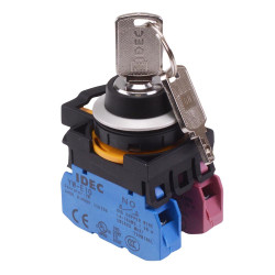 CW4K-2AE11 2 Position Metallic Maintained Key Switch 1NO-1NC IP65 IDEC