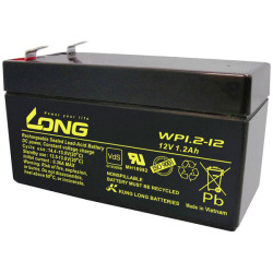 Long WP1.2-12 VRLA 12V 1.2Ah AGM Battery Maintenance-Free VDS Certified