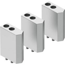 Chwytak pneumatyczny, palce: 3, Podwójna, Centryczny, 8 barów