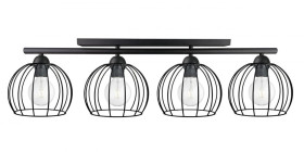 Lampa sufitowa nowoczesna 4xE27 BACCA BLACK