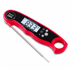 TERMOMETR KUCHENNY SUPER SZYBKI POMIAR LCD DO ŻYWNOŚCI MIĘSA STEKÓW RED