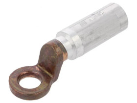 Końcówka oczkowa o otworze M12, przekroju przewodu 70mm², zaciskana na przewód BM70004