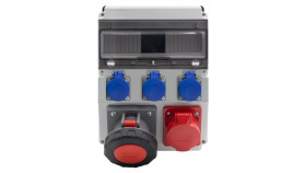 Rozdzielnica Caja 12M Bicolor - Gniazda 16A 5P, 63A 5P, 3X230v /12 Modułów/