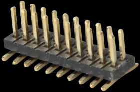 2 x 10-pin SMD header, straight, pitch 1.27
