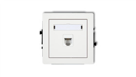 Deco Gniazda Telefoniczne Pojedyncze 1Xrj11, 4-Stykowy, Beznarzędziowe Biały...