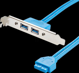USB3SPLATE 2 Port USB 3 A Female Slot Plate Adapter