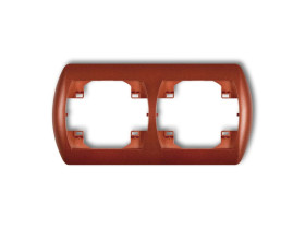 TREND Ramka pozioma 2 podwójna brązowy metalik 9RH-2 KARLIK