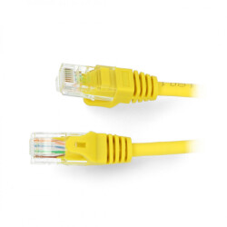 Przewód sieciowy Ethernet Patchcord UTP 5e 3m - żółty