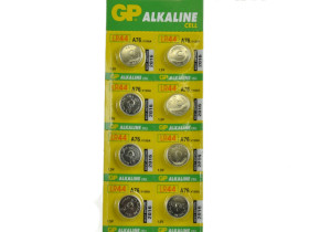 Bateria; alkaliczna; AG13/L1154/LR44; 1,5V; blister; fi 11,6x5,4mm; GP Batteries; AG13; L1154; LR44