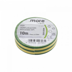 Taśma izolacyjna 15 x 0,13mm ŻÓŁTO-ZIELONA 10m 1sz