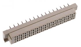 Złącze DIN 41612 typu E, żeńskie, proste, 32 pin