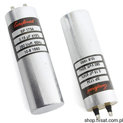 SP1734 Cap 3.15uF 380Vca Fi=25mm H=78mm THT EUROFARAD