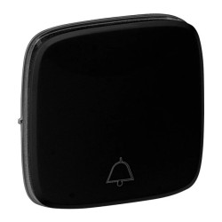 VALENA ALLURE Klawisz przycisku przełącznikanego no/nc z symbolem dzwonka czarny 755018