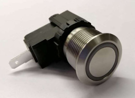 Nasadka przełącznika Zatrzaskowy SPST średnica wycięcia 19.1mm, montaż panelowy RS PRO