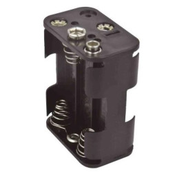 Uchwyt do baterii, x 6, montaż zatrzaskowy