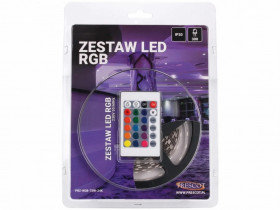 Zestaw led RGB 72W 300led 24key IP20 blister