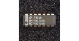 74HCT04 (MM74HCT04N) hex inverters - National