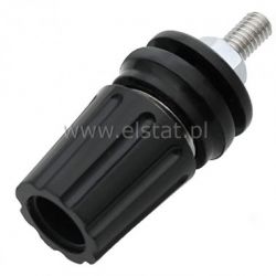 Gniazdo banan laboratoryjne czarne